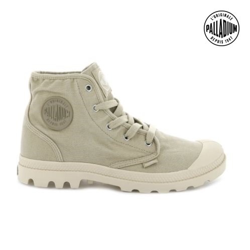 Palladium Pampa Hi Women's Boots Light Green | UK U981-AHL